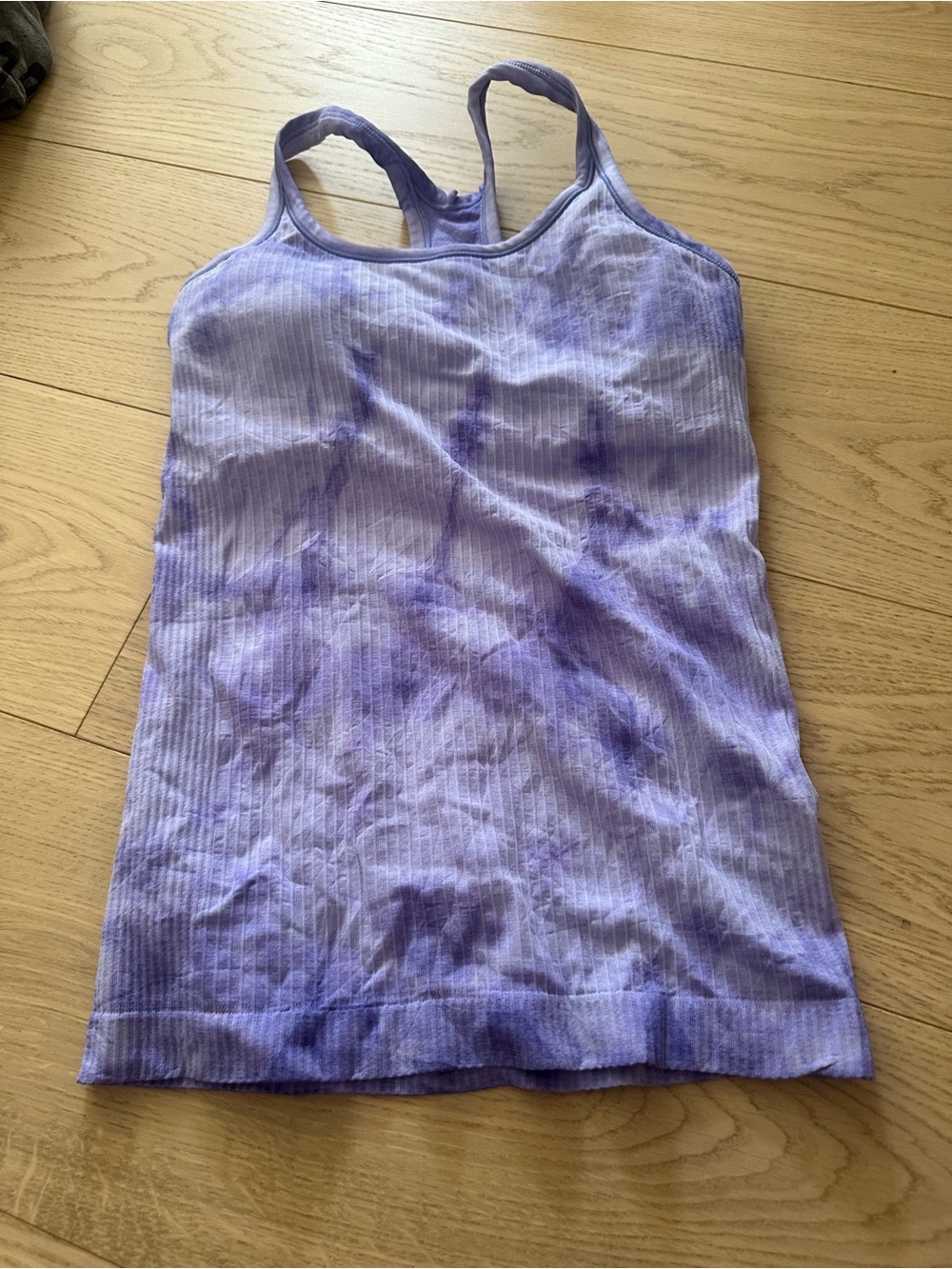 lululemon athletica Lavender Tie-Dye Ribbed Racerback Tank